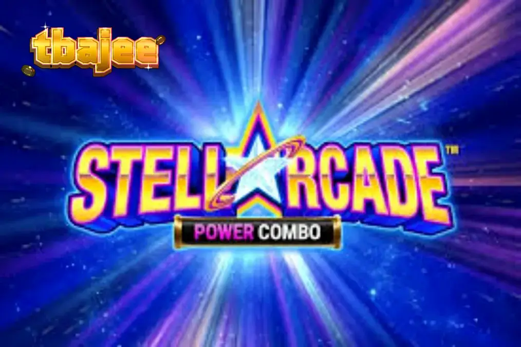 Stellarcade Power Combo স্লট গেমের নিয়ন এবং মহাকাশ থিমযুক্ত ইন্টারফেস